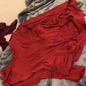A red long  sleeve shirt terra sky